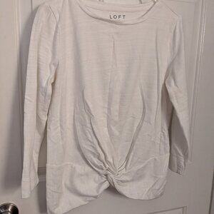 Loft White Sweater, Size Medium, Excellent Condition